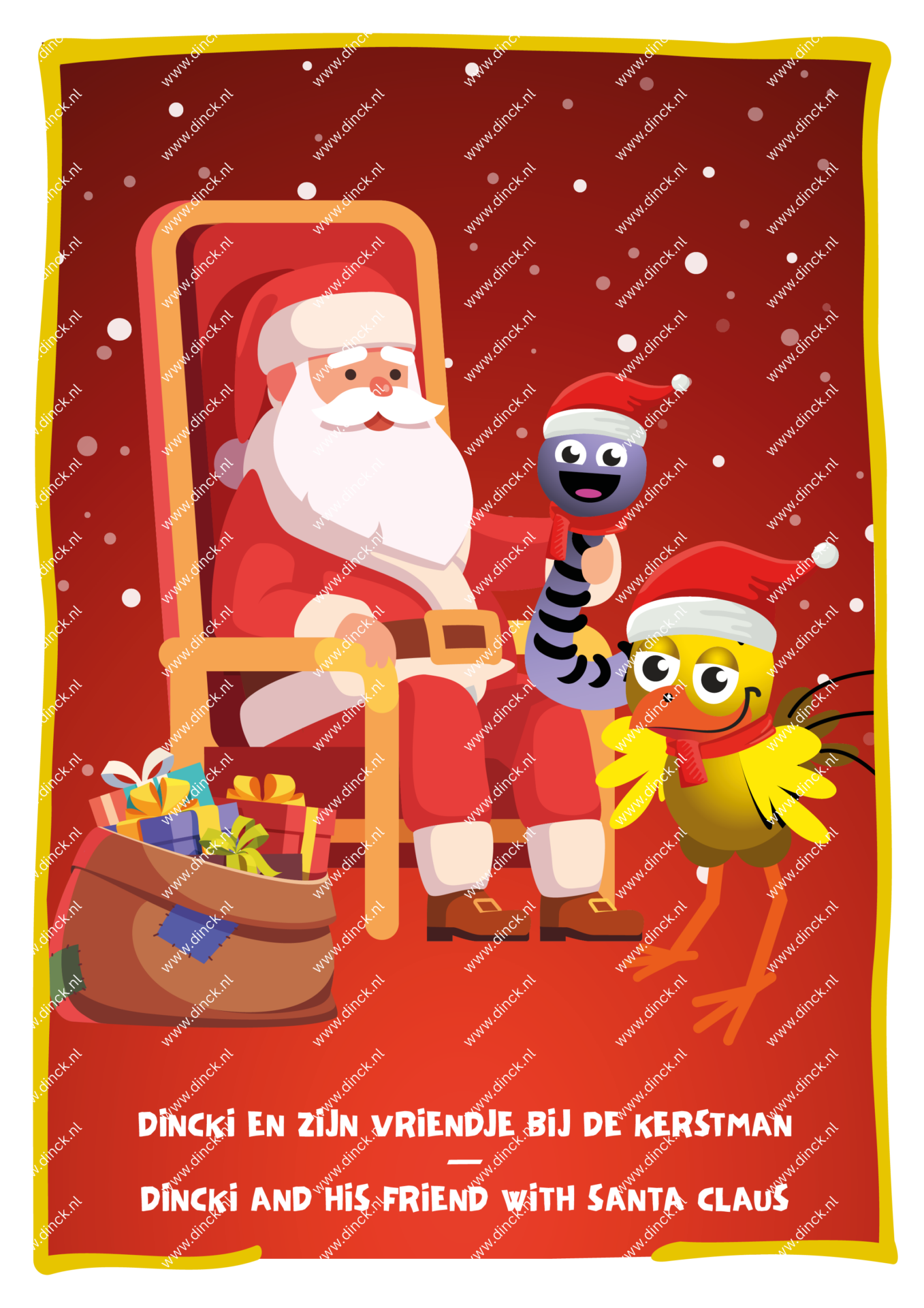 Kakelcartoons Kerst Engels