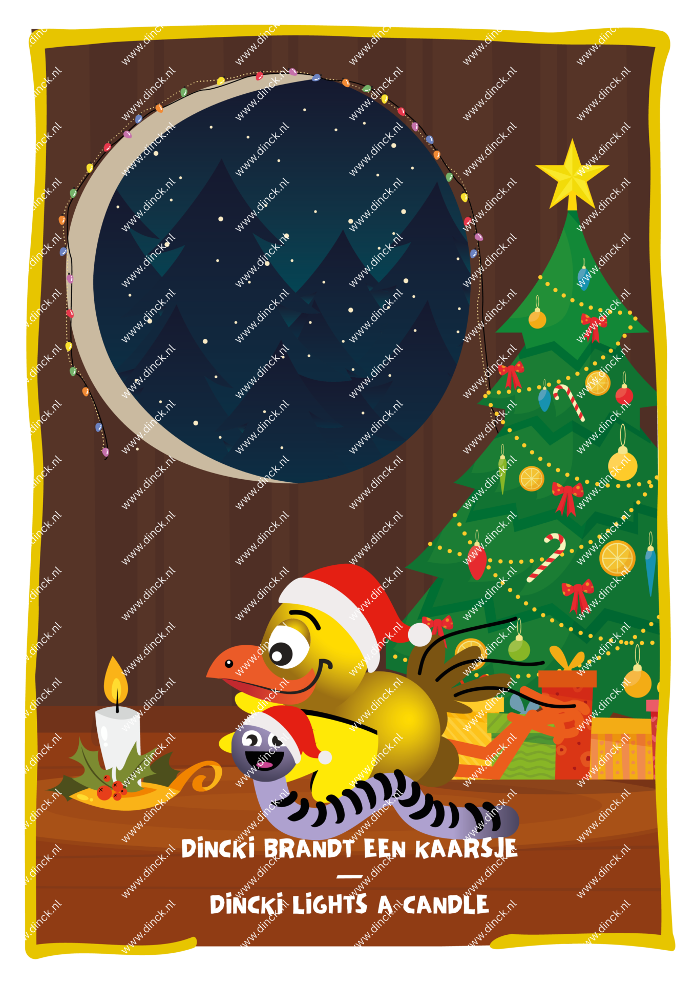 Kakelcartoons Kerst Engels - Afbeelding 3