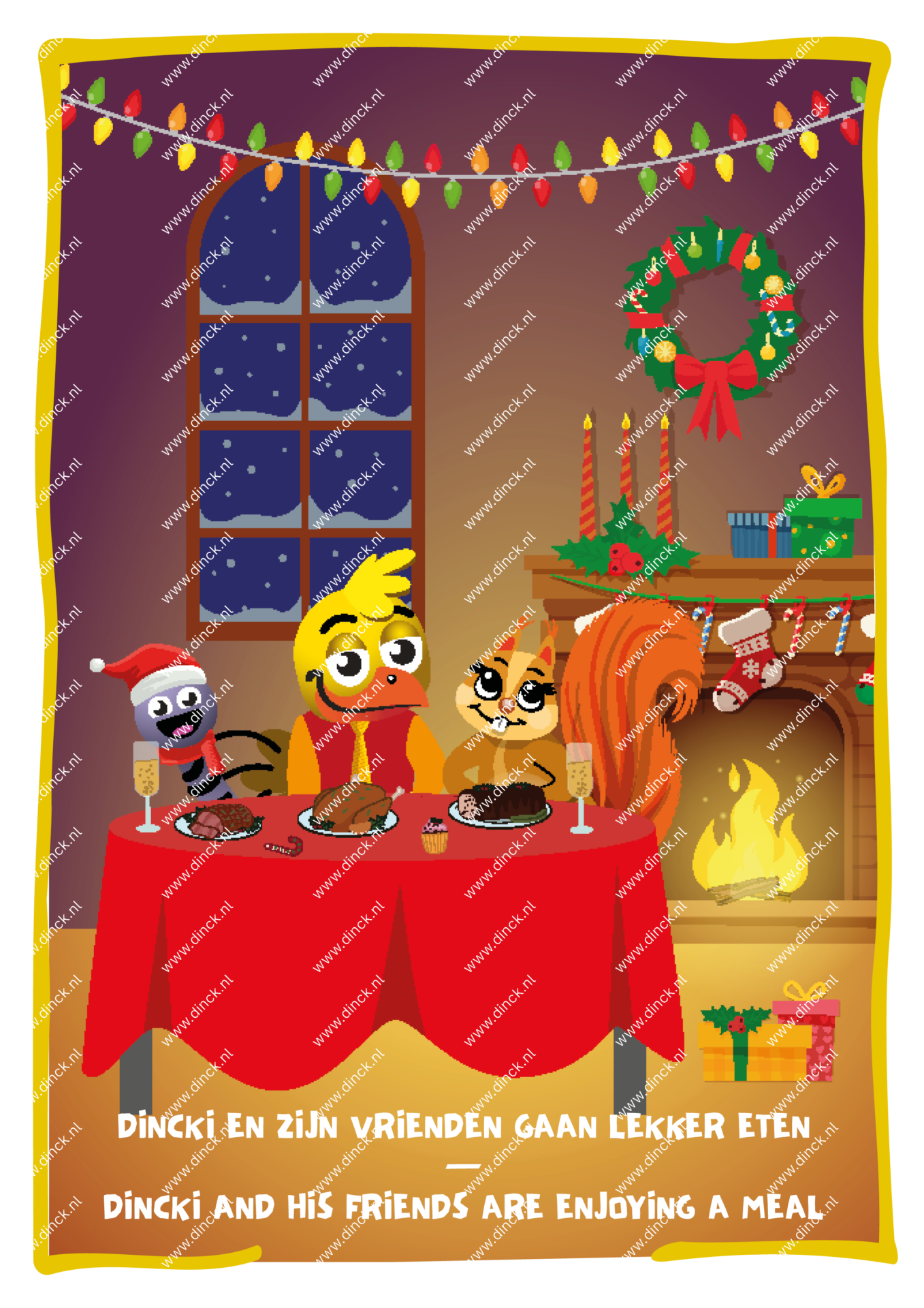 Kakelcartoons Kerst Engels - Afbeelding 4