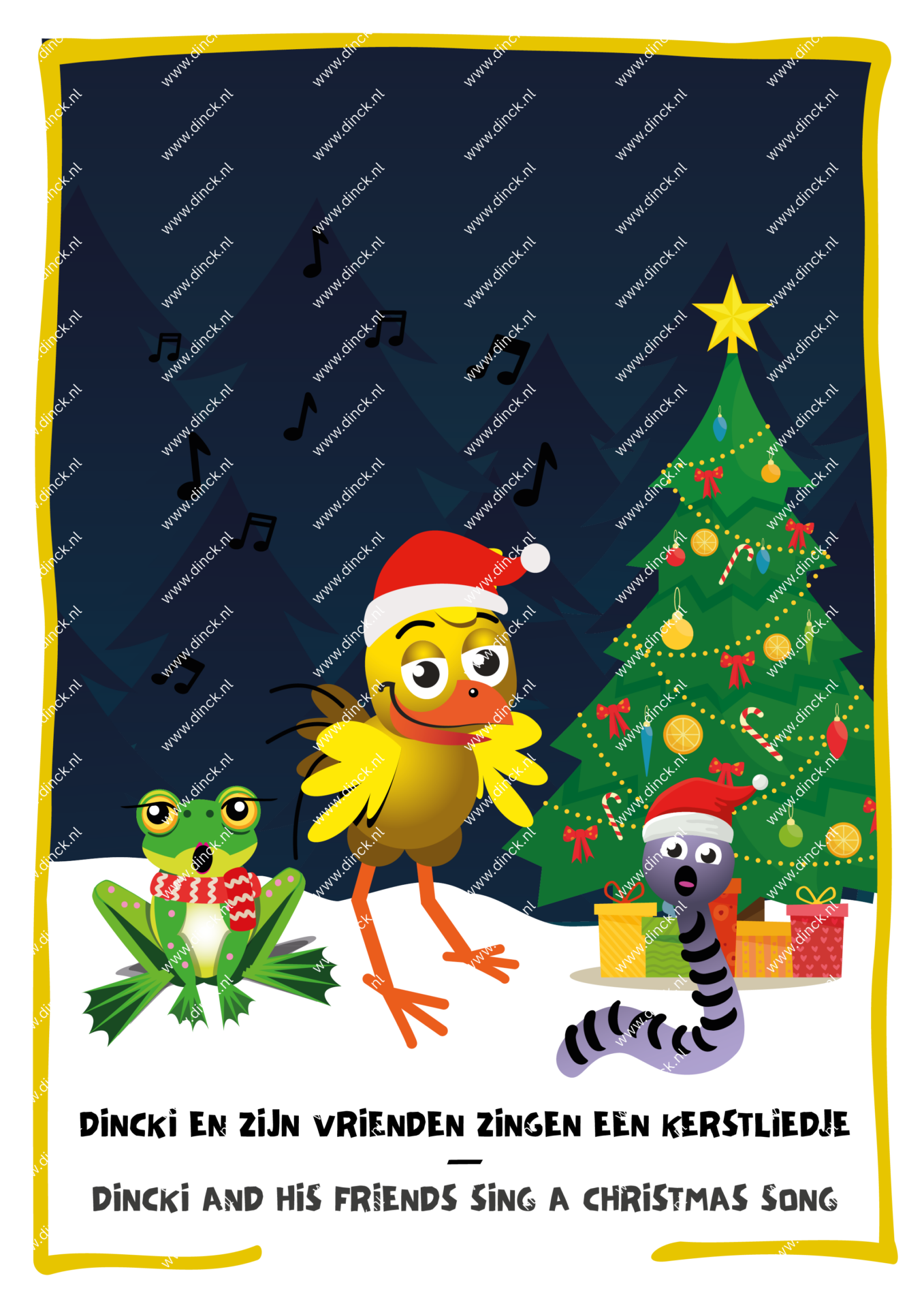 Kakelcartoons Kerst Engels - Afbeelding 5