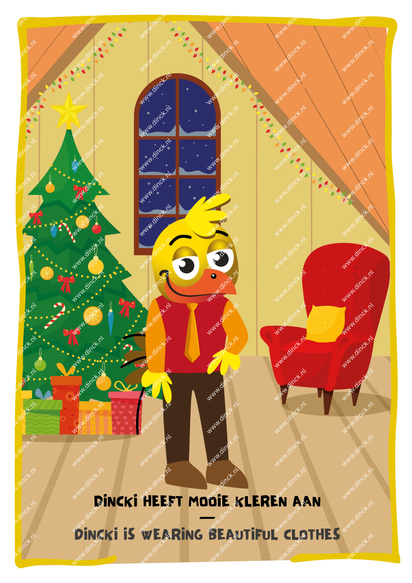 Kakelcartoons Kerst Engels - Afbeelding 6