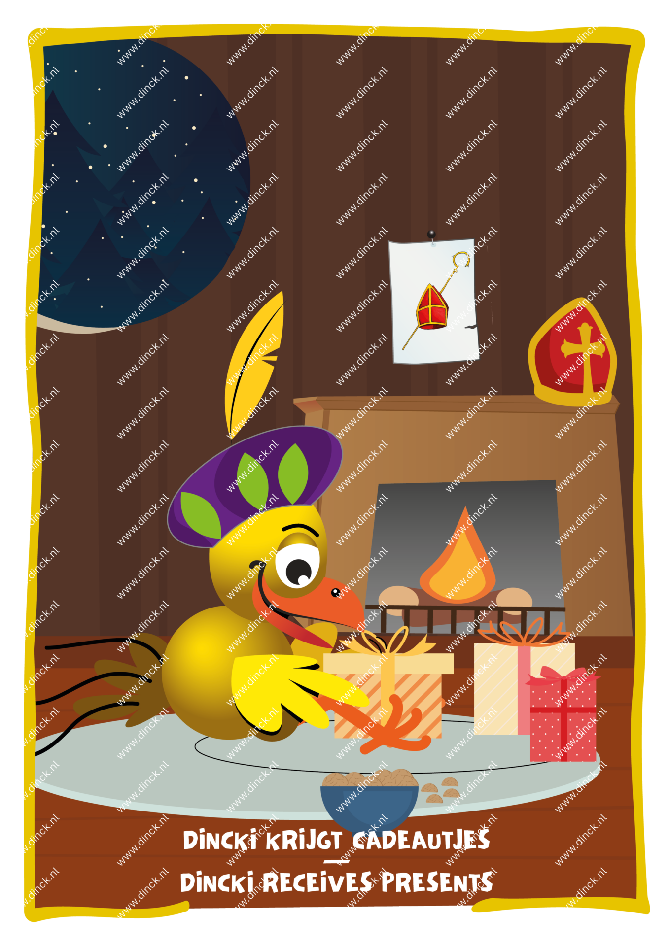 Kakelcartoons Sinterklaas Engels