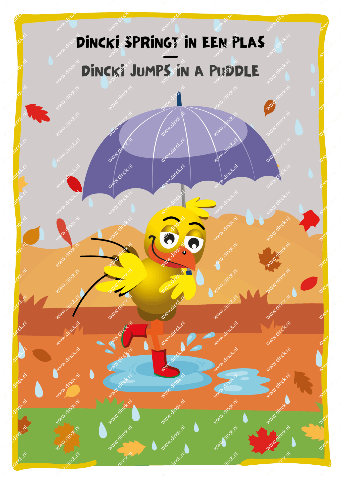 Kakelcartoons Herfst Engels - Afbeelding 3