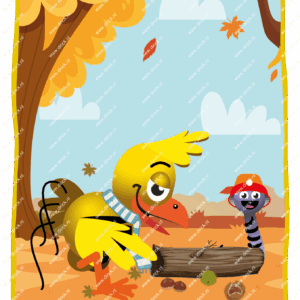 Kakelcartoons Herfst Engels