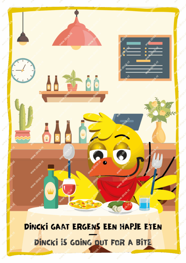 Kakelcartoons Eten & Drinken Engels