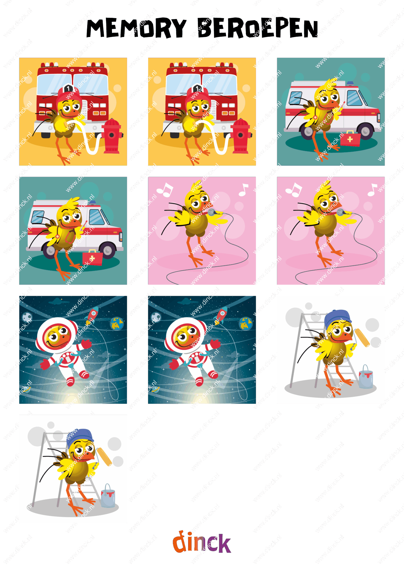 Thema set Beroepen Engels - Afbeelding 11