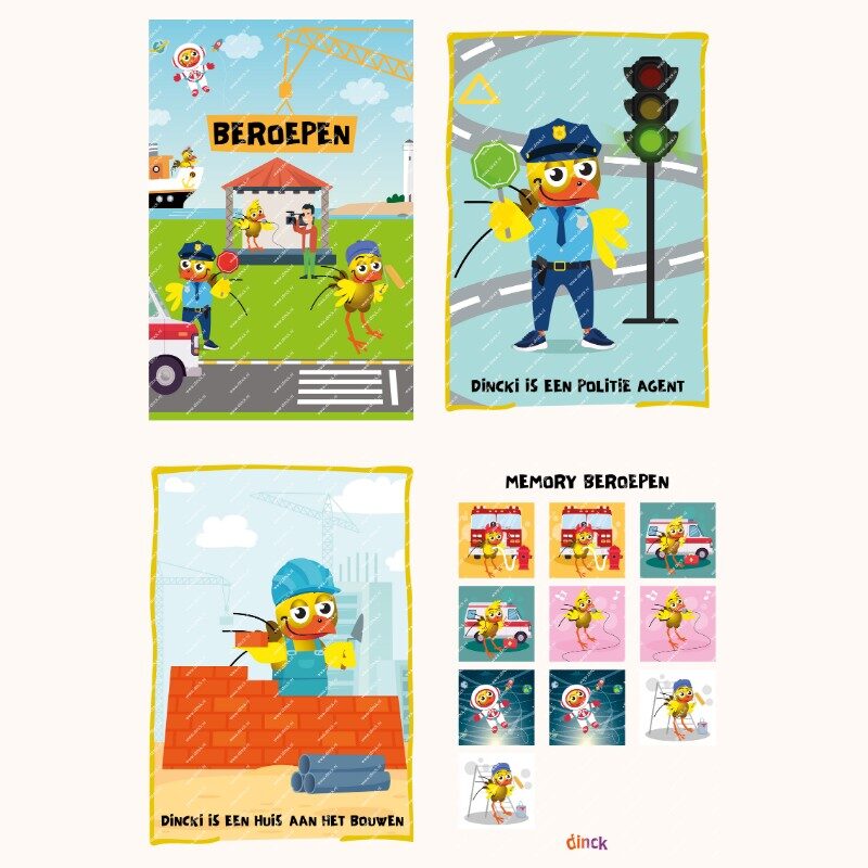 Thema set Beroepen Nederlands