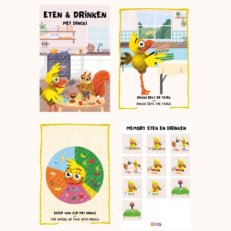 Thema set Eten & Drinken Engels