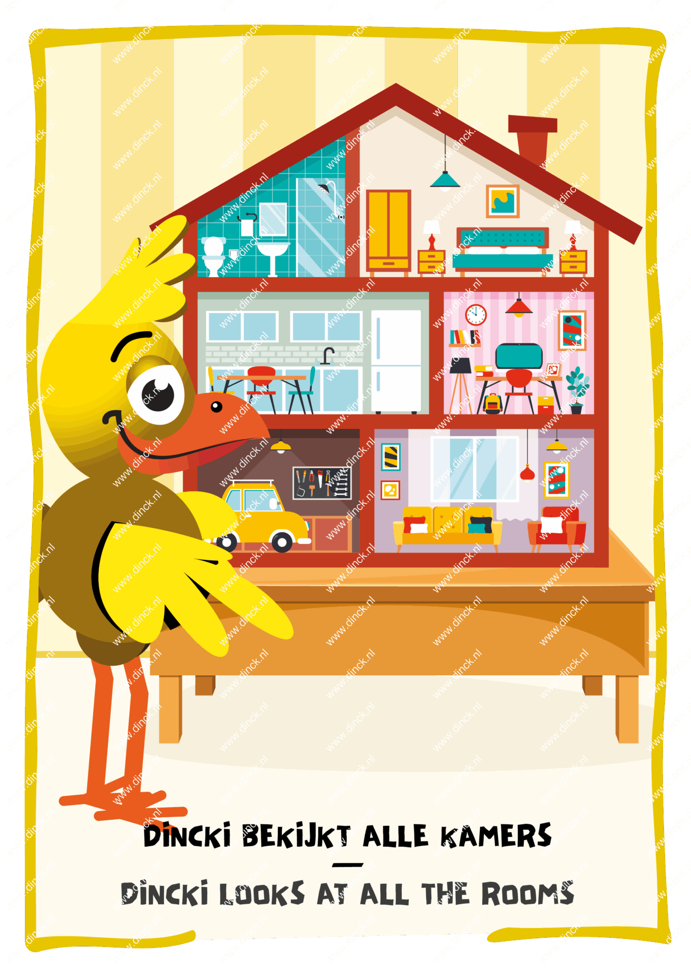 Kakelcartoons Huizen Engels - Afbeelding 8