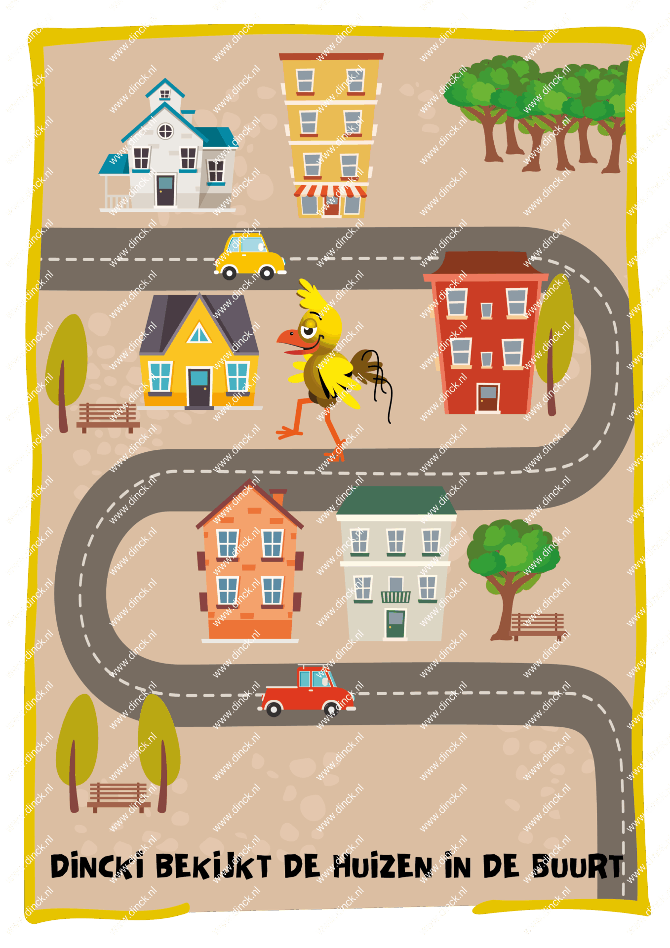 Kakelcartoons Huizen Nederlands