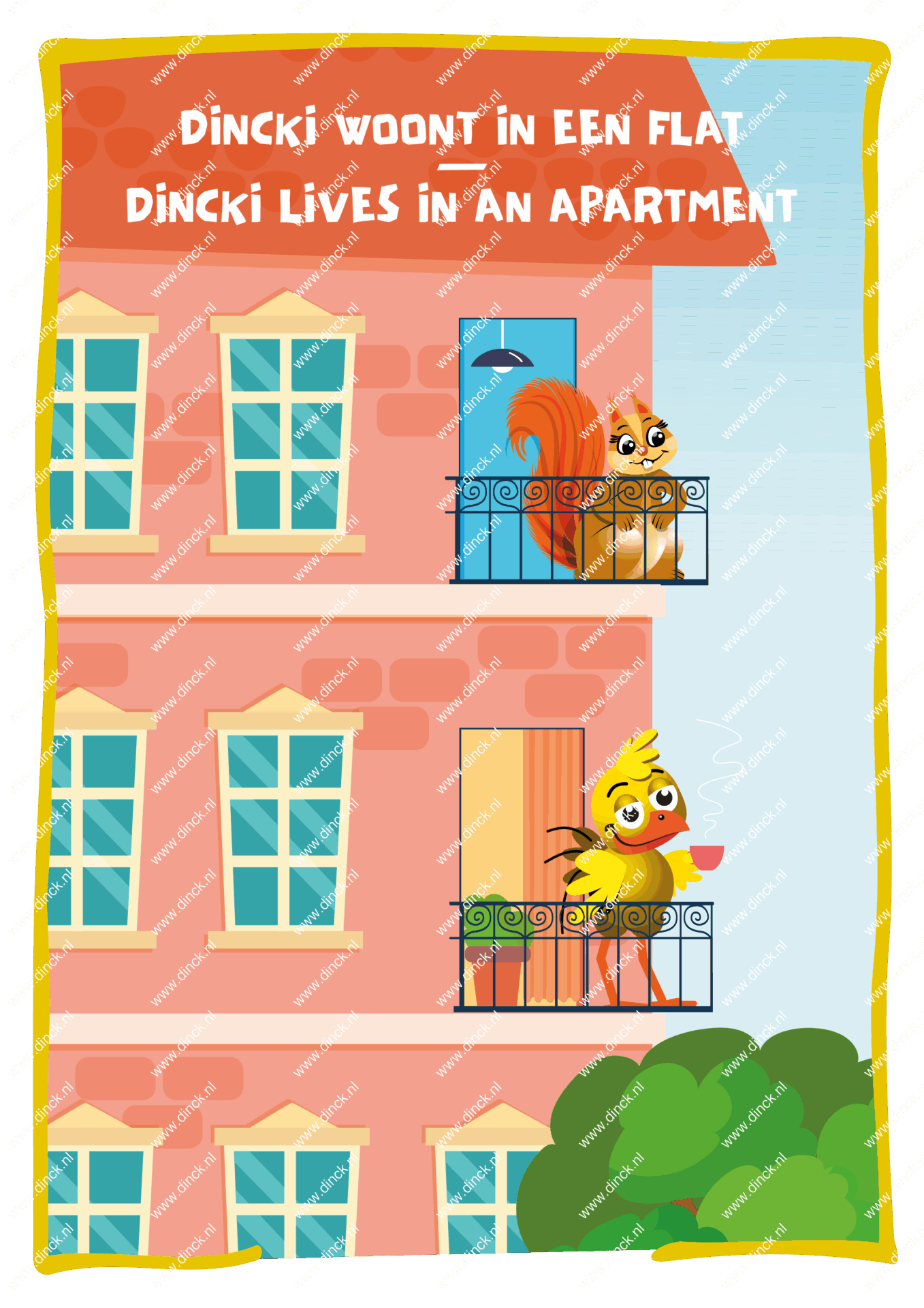 Kakelcartoons Huizen Engels - Afbeelding 3
