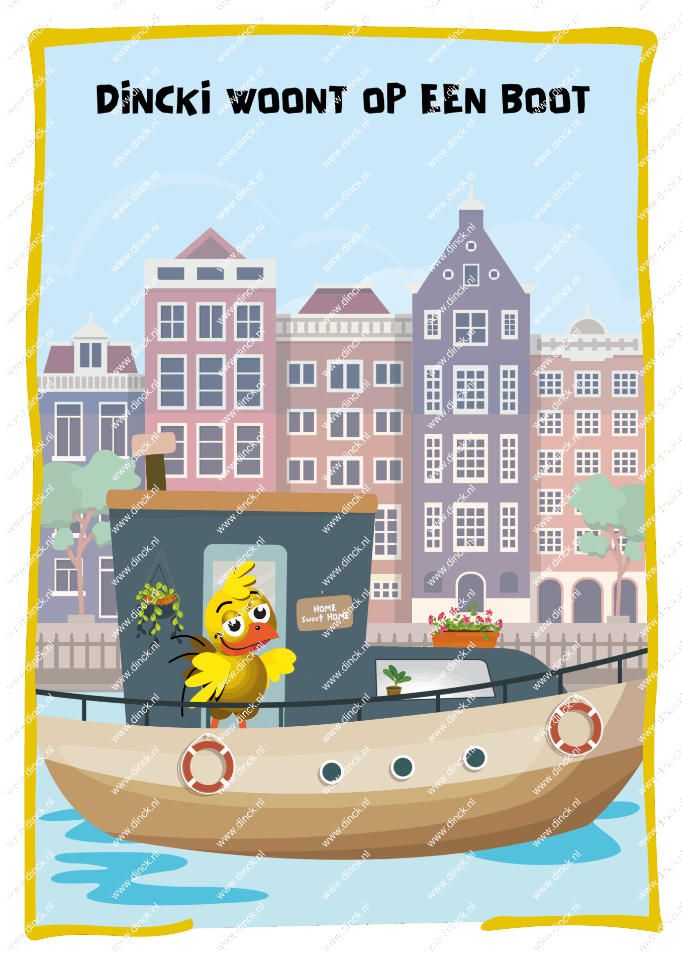 Kakelcartoons Huizen Nederlands - Afbeelding 2