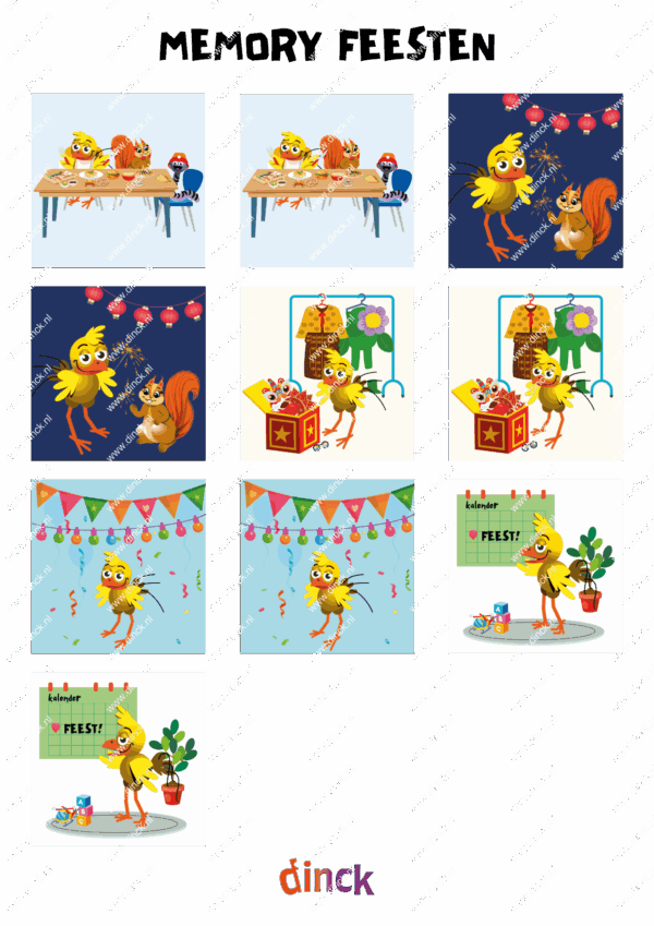Memory set Feesten