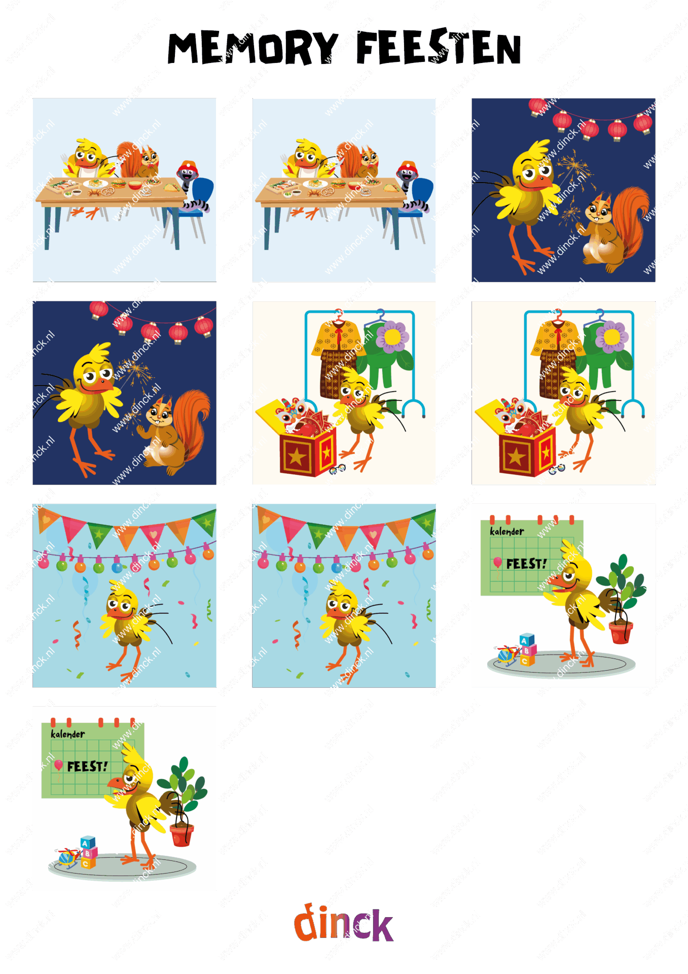Memory set Feesten