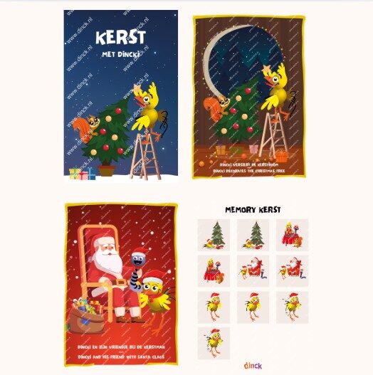 Thema set Kerst Engels