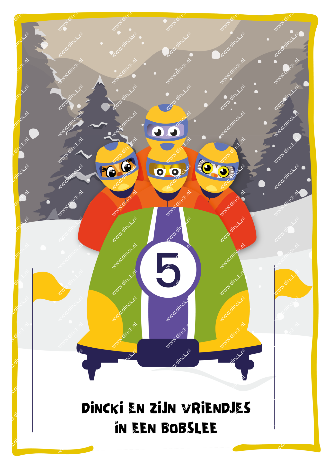 Kakelcartoons Olympische Winterspelen Nederlands