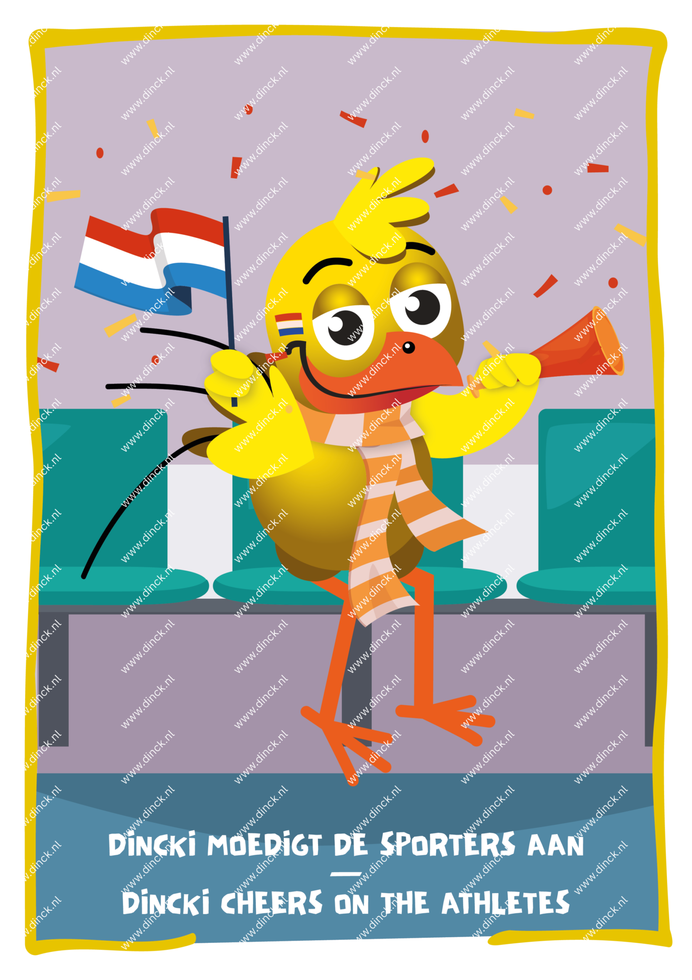 Kakelcartoons Olympische Winterspelen Engels - Afbeelding 3