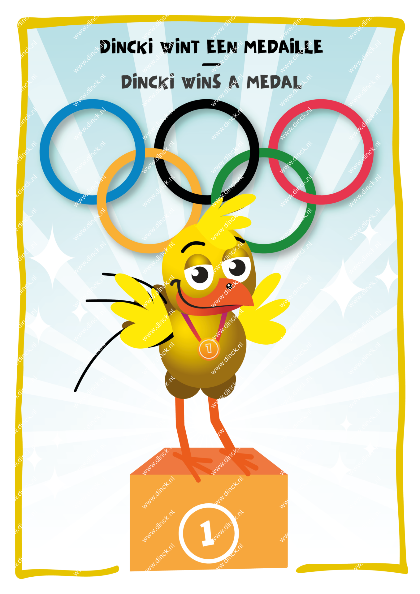 Kakelcartoons Olympische Winterspelen Engels - Afbeelding 2