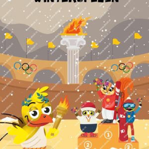 Poster Olympische Winterspelen