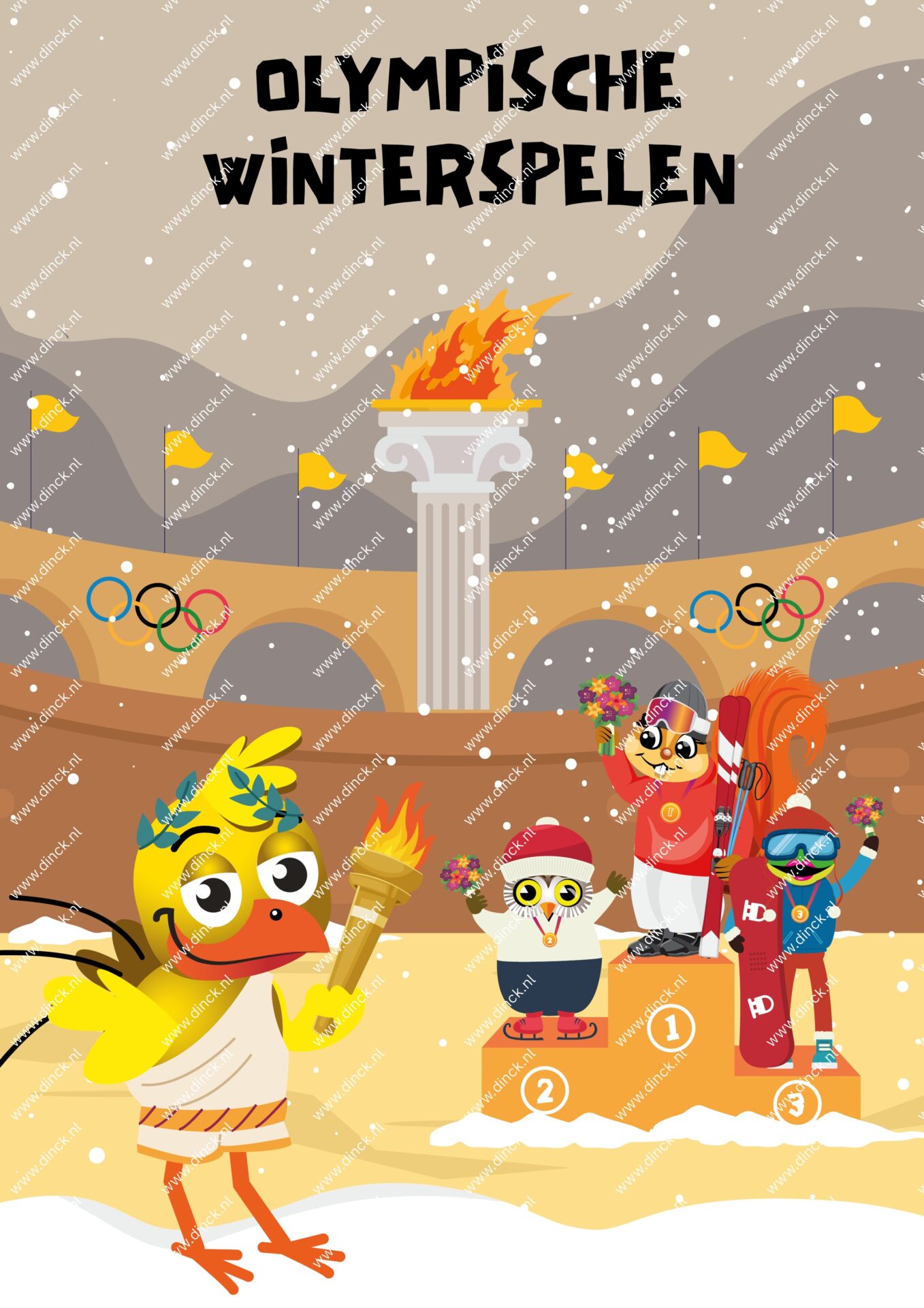 Poster Olympische Winterspelen