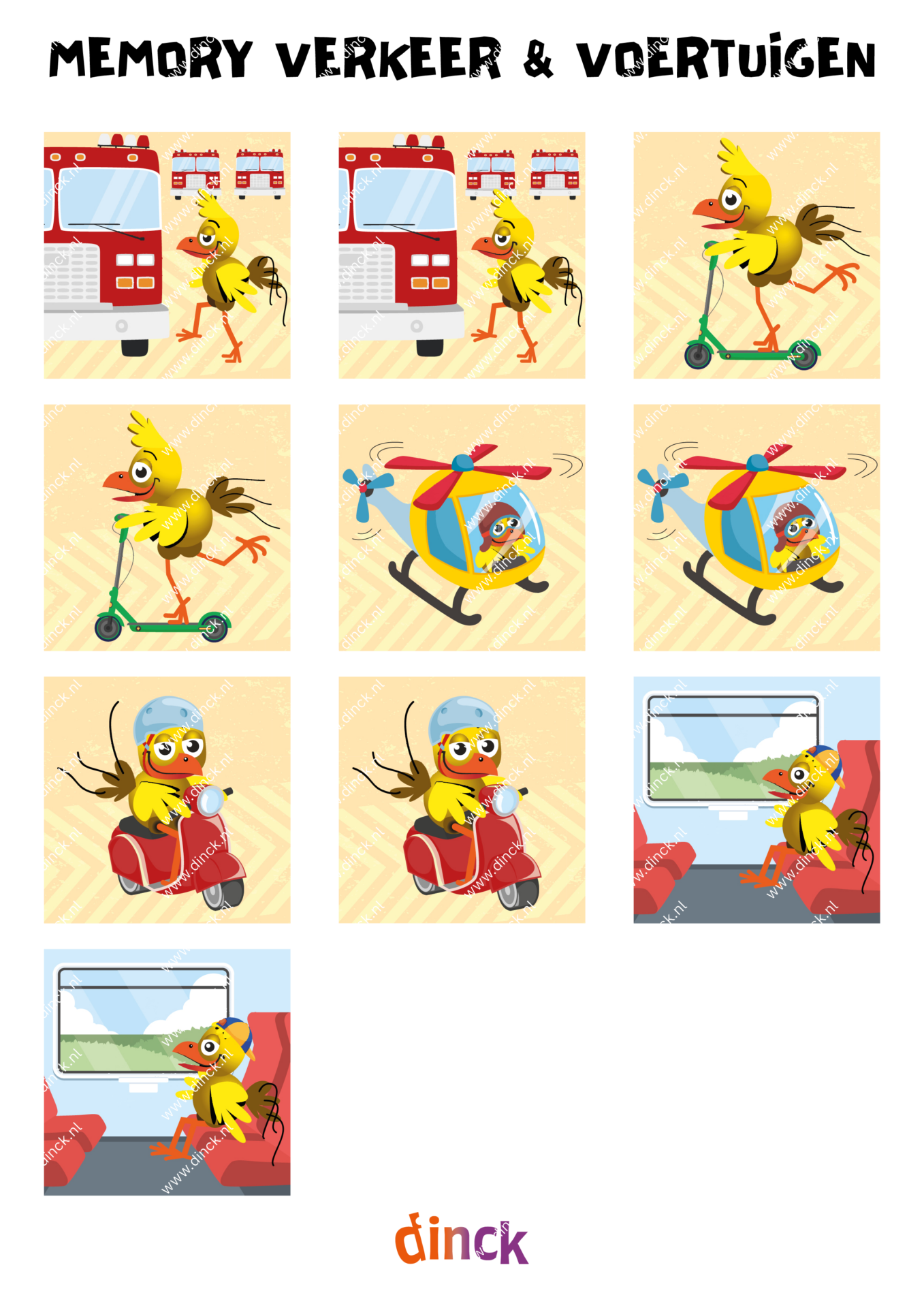 Thema set Verkeer & Voertuigen Engels - Afbeelding 3