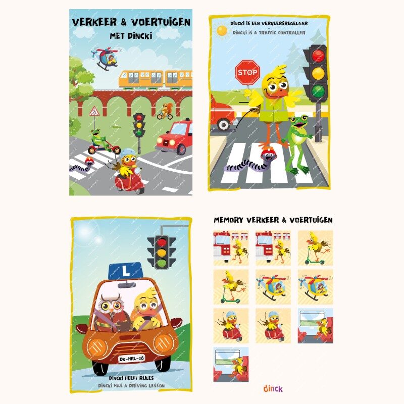 Thema set Verkeer & Voertuigen Engels