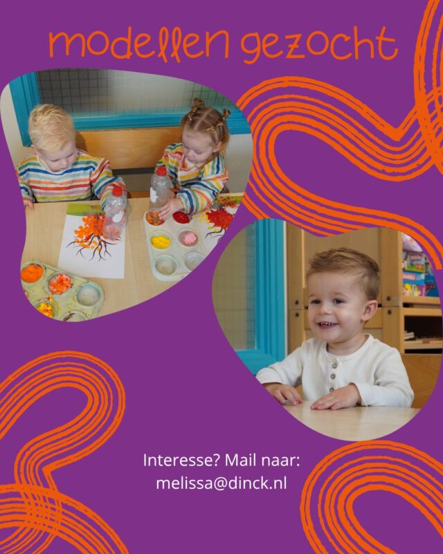 🎬 Op zoek naar kleine sterren! 🌟
Na het grote succes van de vorige shoot zoeken we weer vrolijke kindjes (2-4 jaar) voor een superleuke mediacampagne! 📸🎥
Tijdens de shoot worden ze gefotografeerd én gefilmd terwijl ze onze activiteiten testen.

📍 Wanneer? Donderdag 21 augustus, 9.00 – 12.00 uur
📍 Waar? Oosterwolde, Friesland

💌 Aanmelden kan t/m 6 augustus: mail een portret- én staande foto + naam & leeftijd naar melissa@dinck.nl
🎁 Als bedankje ontvang je een Intertoys cadeaukaart!
Let op: geen reactie = helaas niet geselecteerd.

#dinck #fotoshoot #modellengezocht #onlineacticiteitenplatform #kinderopvang #gastouderopvang