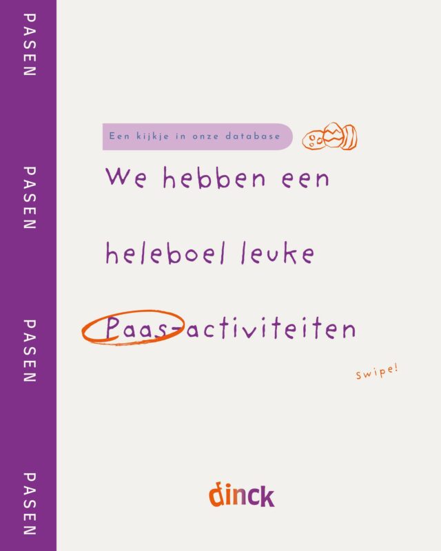 ☀🥚🥕🥐🍊🐰💜

#swipe #dinck #onlineactiviteitenplatform #pedagogischmedewerkers #pasen