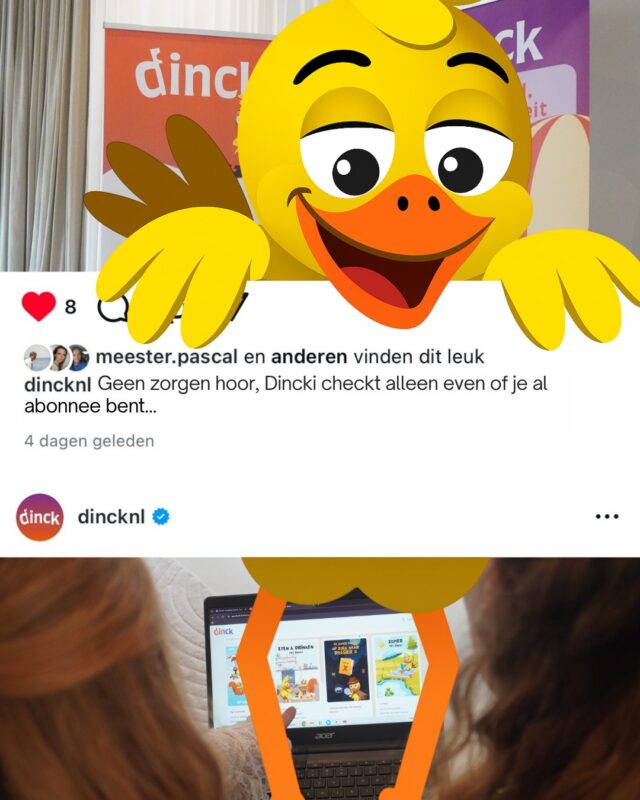 Onze excuses, Dincki is gewoon erg nieuwsgierig! Jij ook nieuwsgierig geworden? Ontdek Dinck met een 7 dagen gratis proefperiode! Ga naar onze website en probeer Dinck direct.💜🧡

#dinck #onlineactiviteitenplatform #kinderopvang #gastouderopvang #kwaliteitseisen2026 #dincki